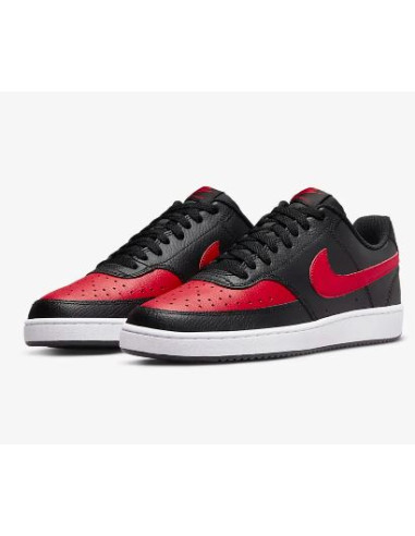 NIKE COURT VISION LOW NERO ROSSO